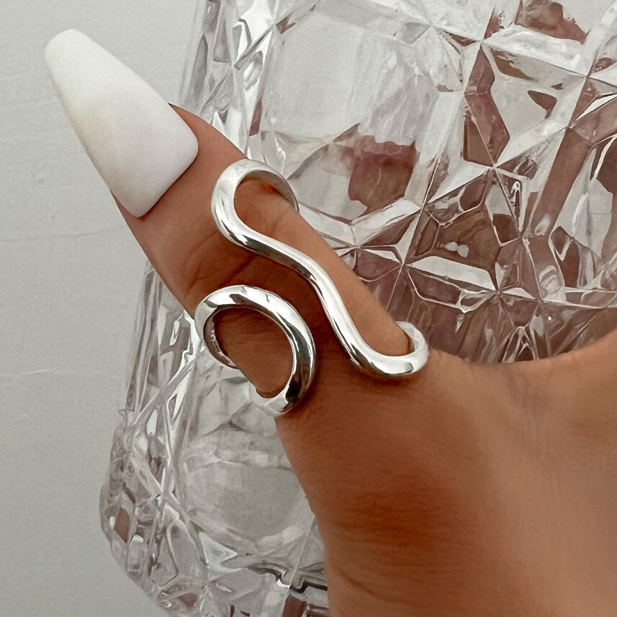 Triplet Bare Statement Ring
