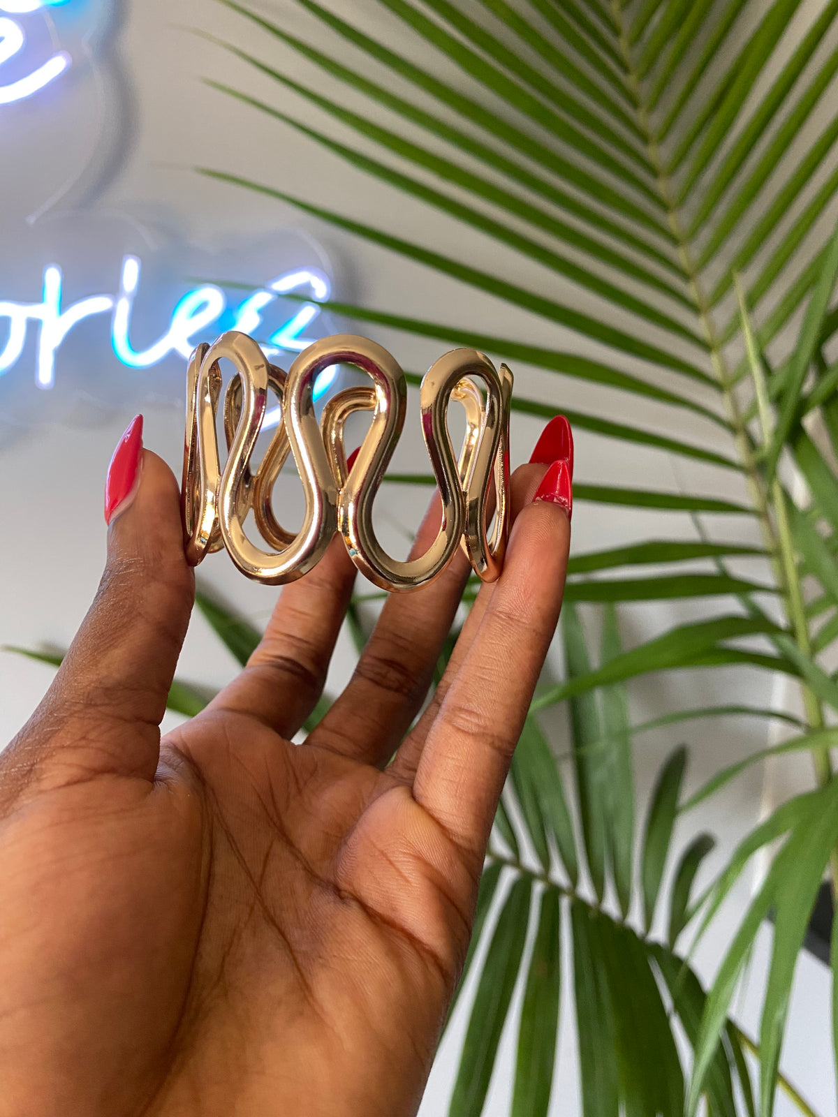 Loop Statement Cuff Bracelet