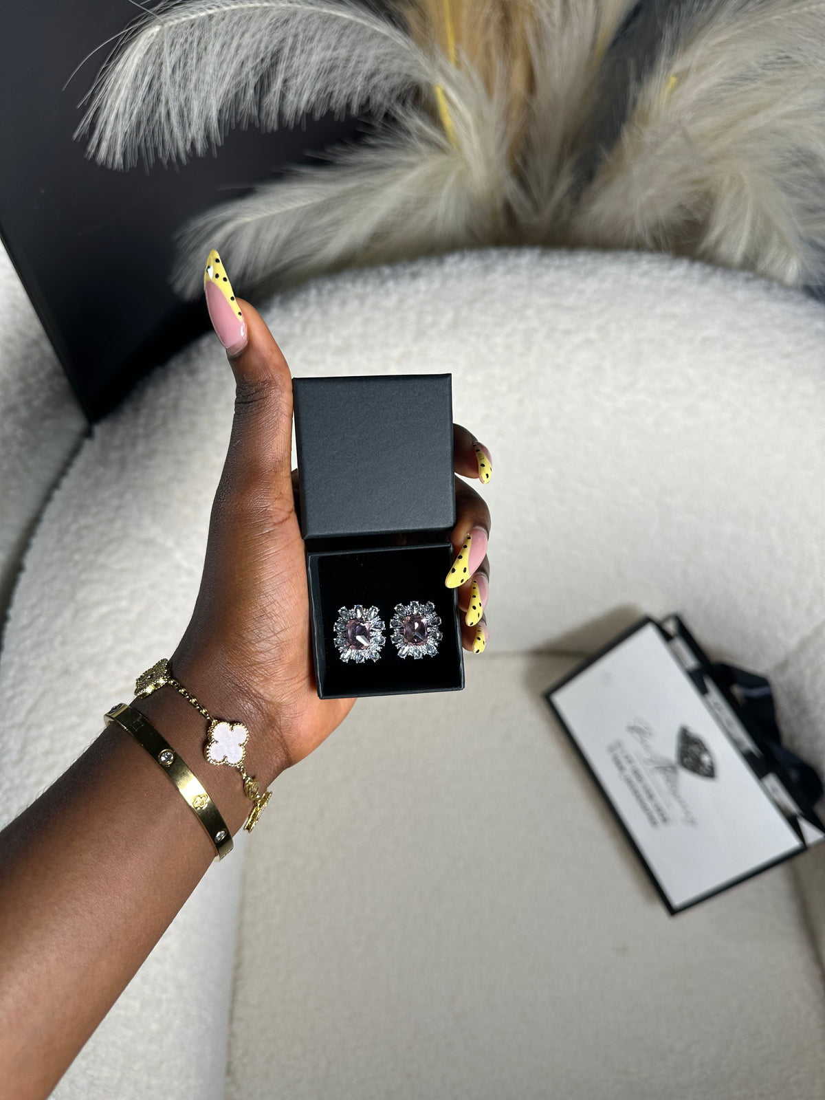 Diamond earrings