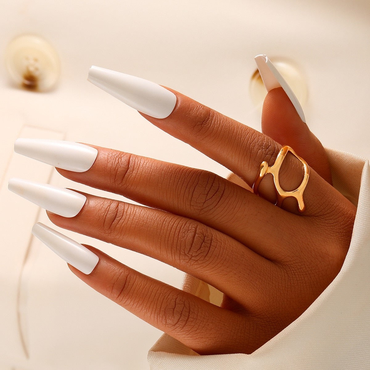 Twin Bare Statement Ring