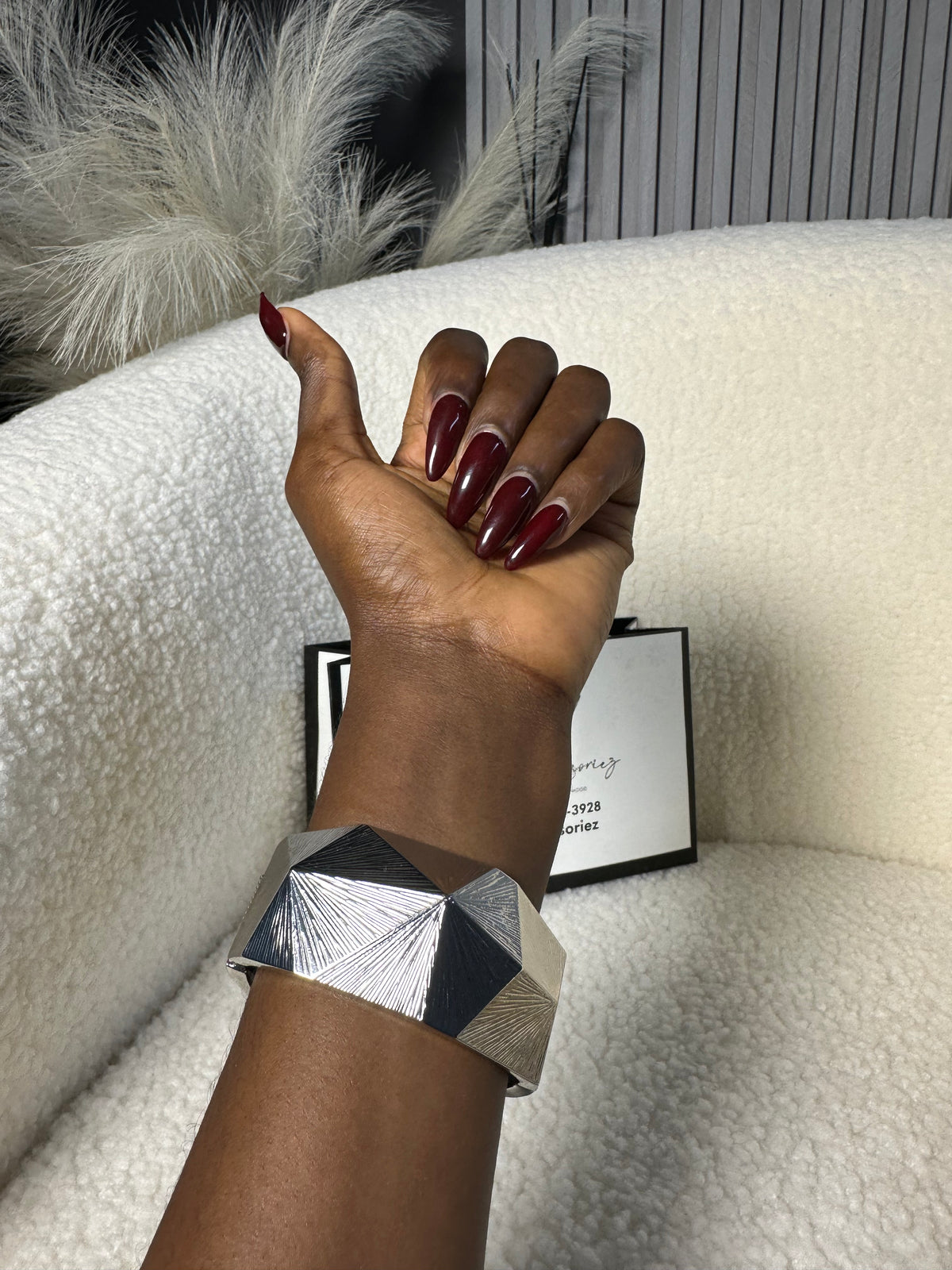 Geometric Statement Bangle