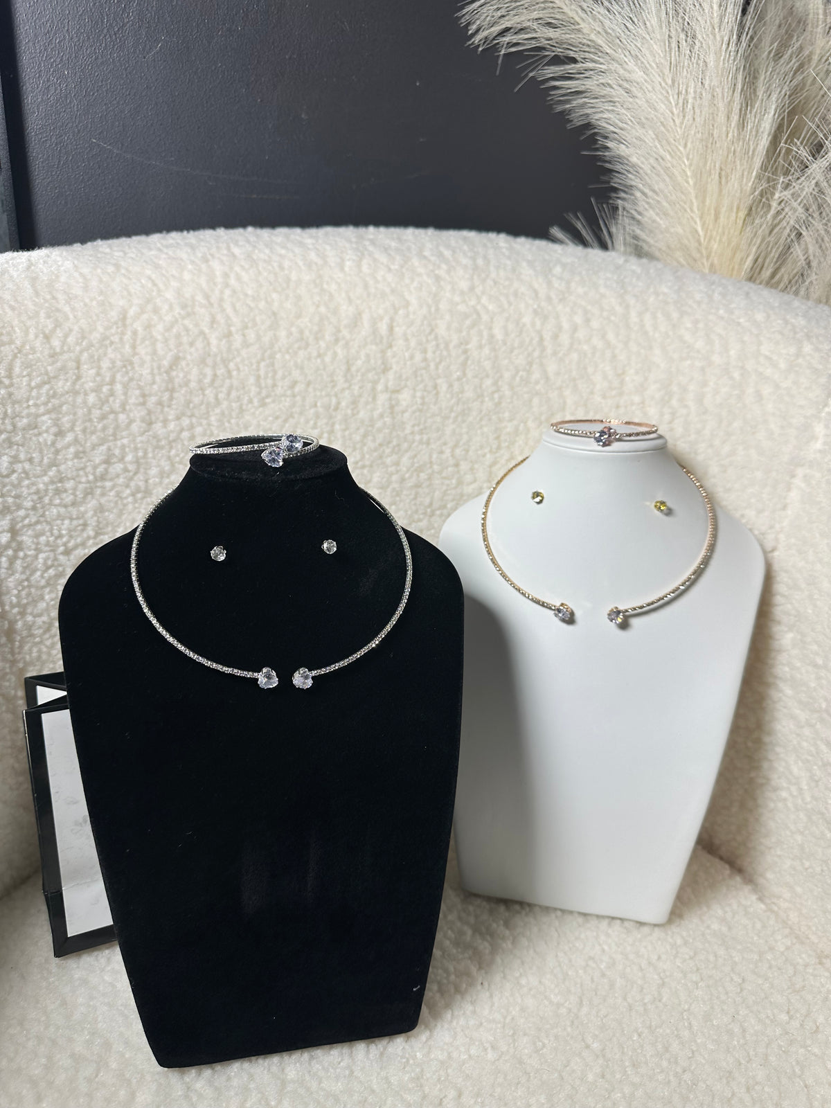 Crystal Open Collar Jewelry Set