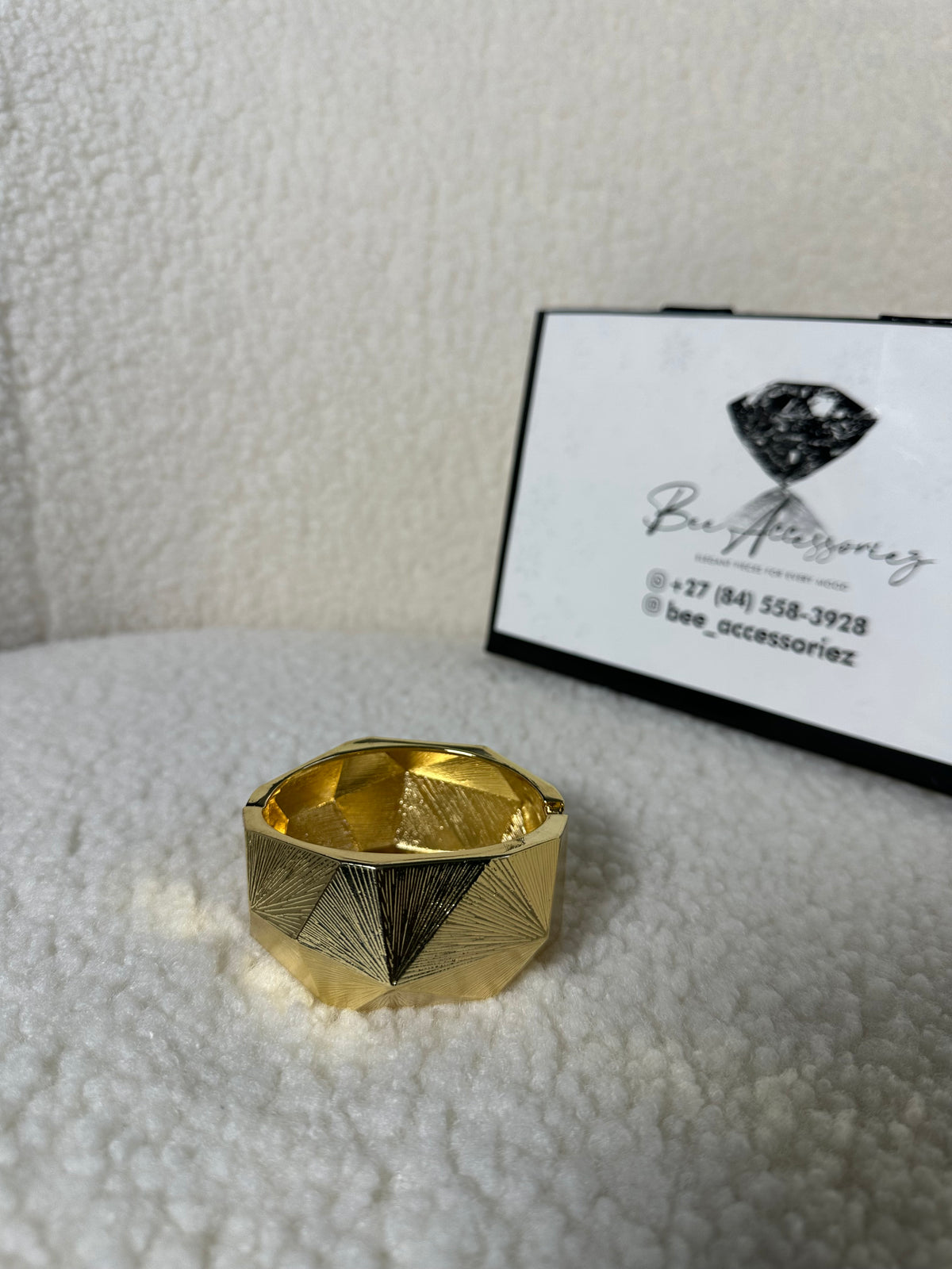 Geometric Statement Bangle
