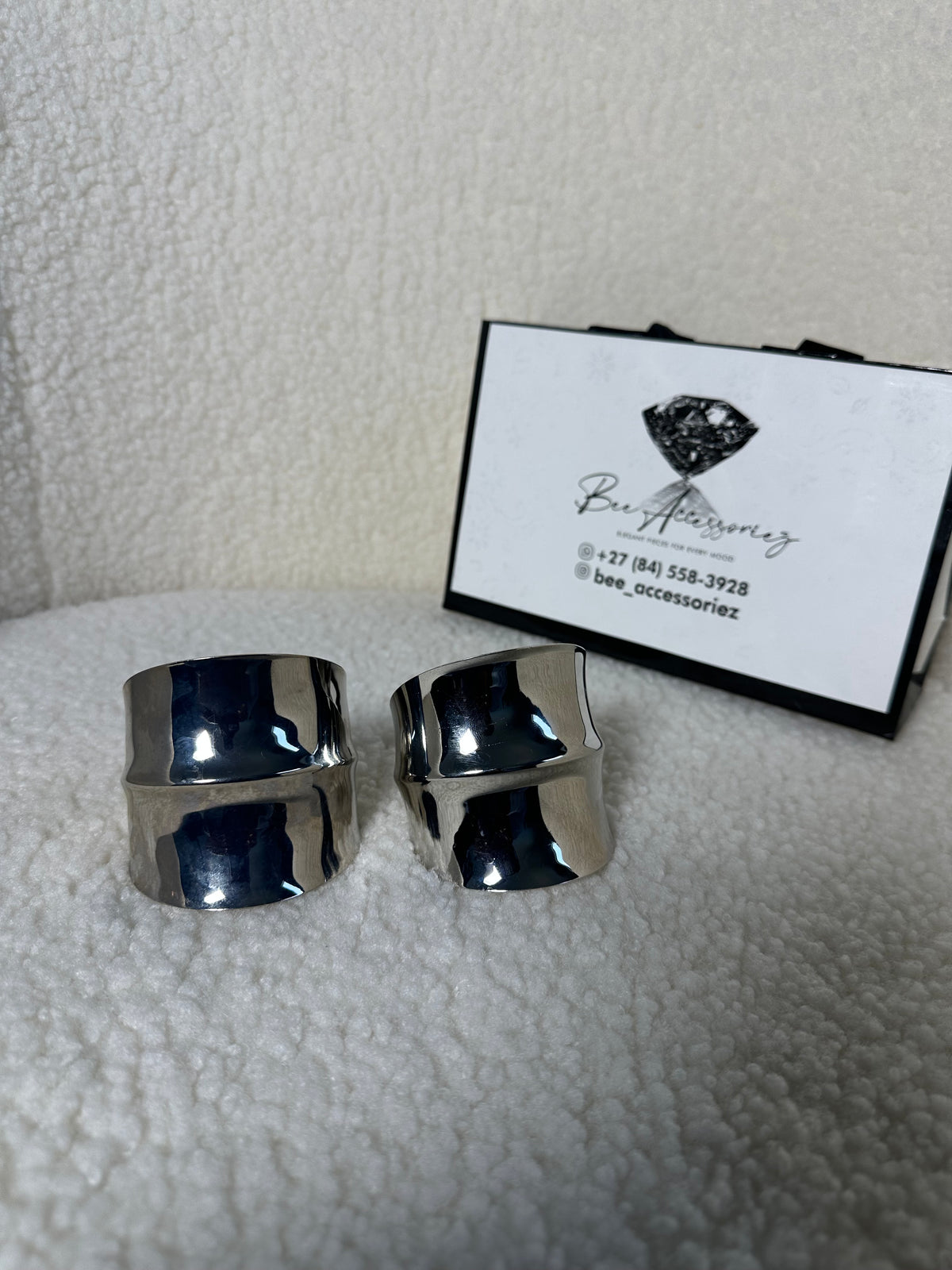 Mirror Wave Cuff Bracelet