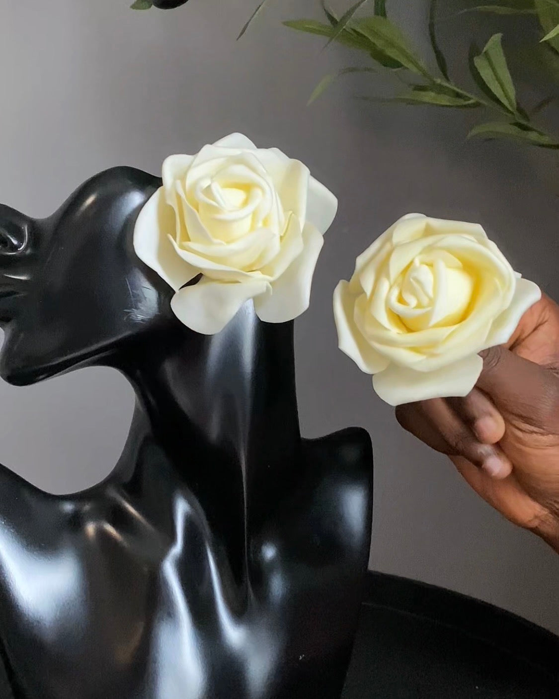 Rose earrings