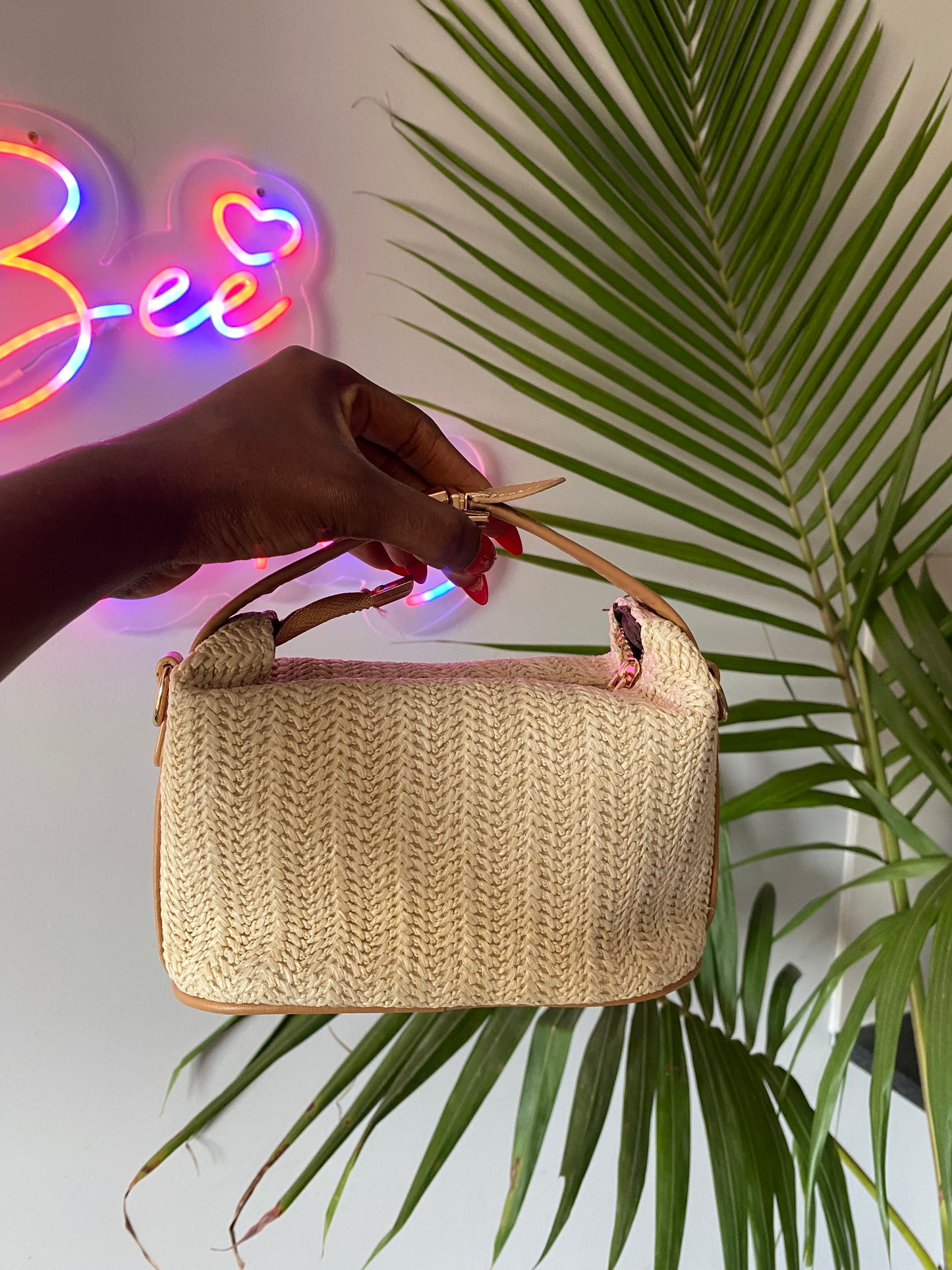 Straw bag