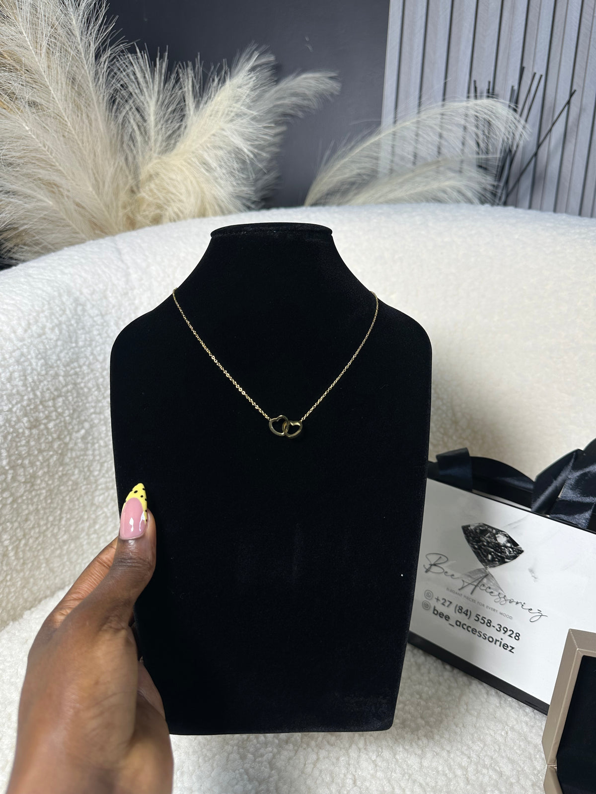 Cristal love necklace