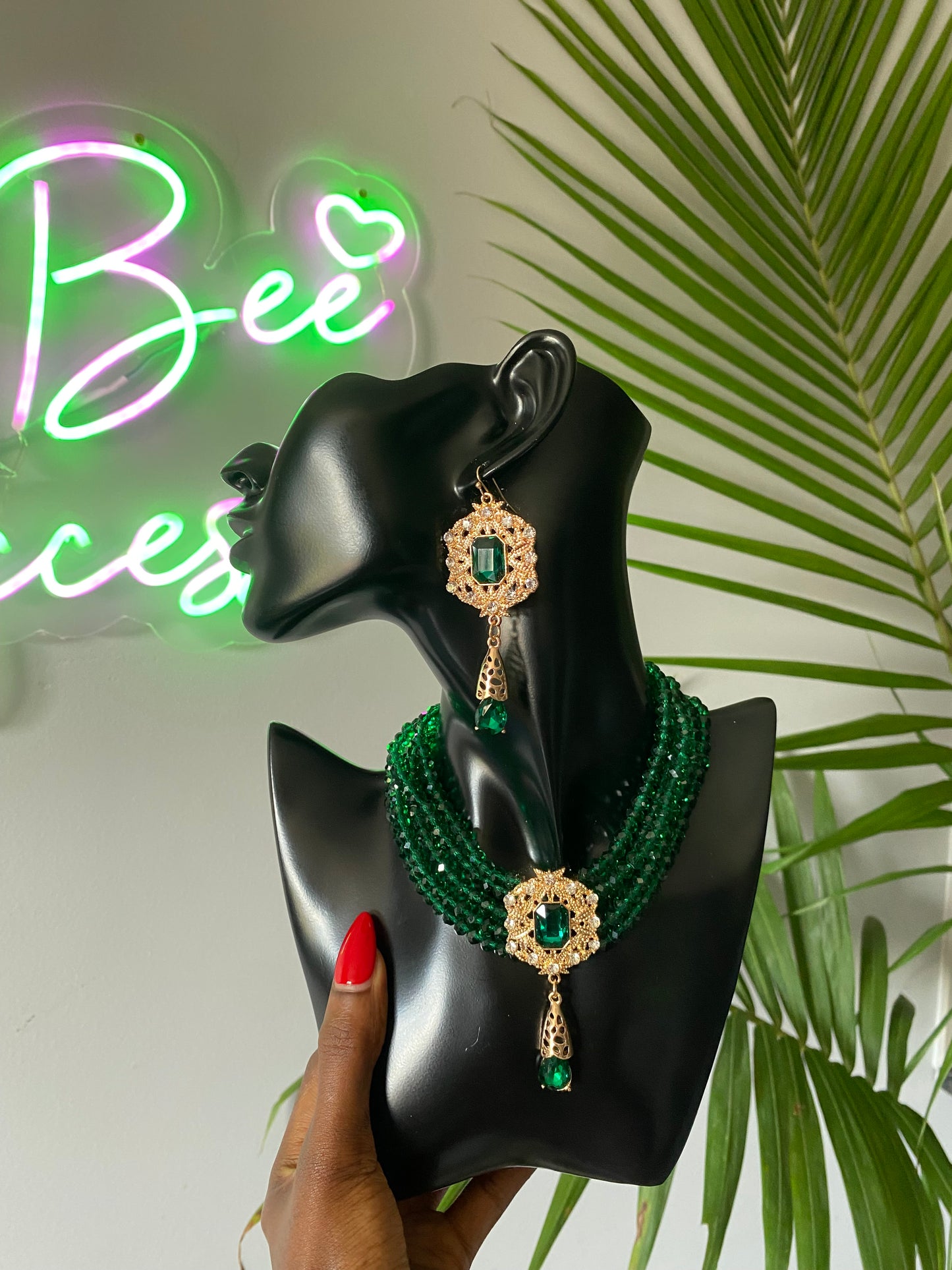 Honey Heart Necklace set