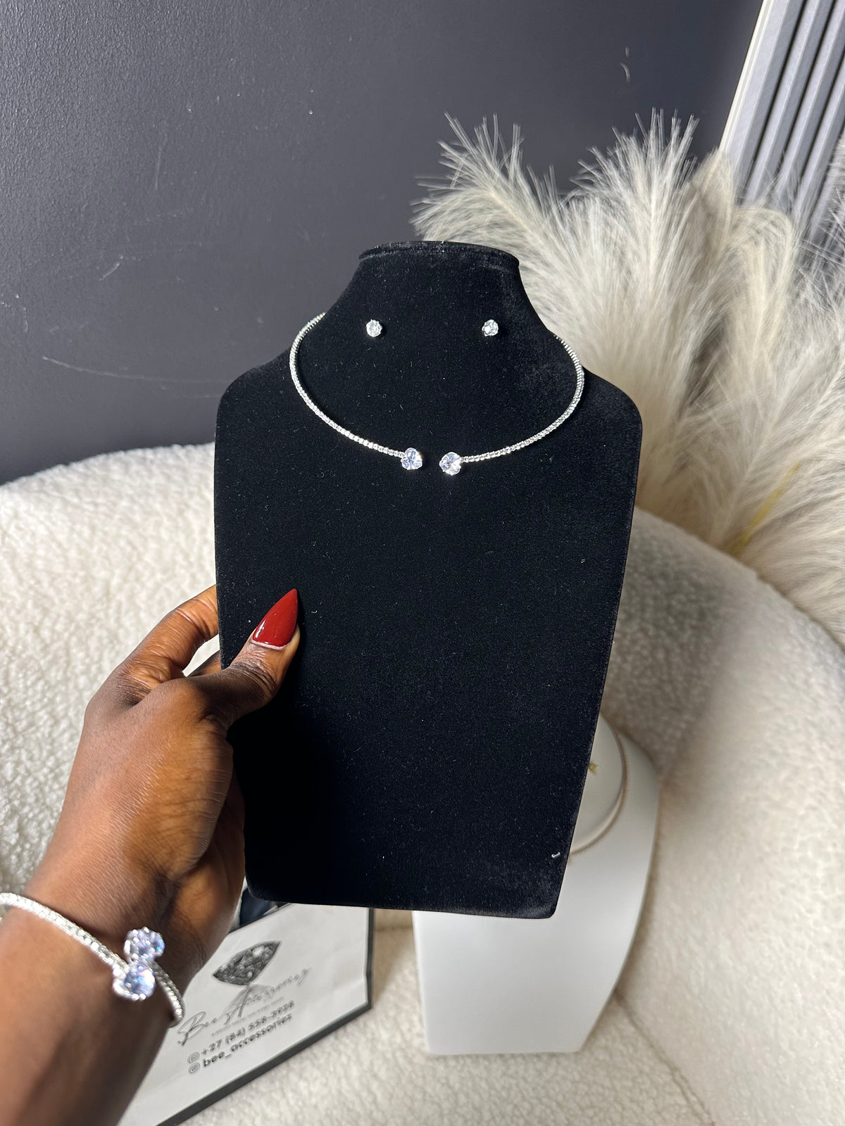 Crystal Open Collar Jewelry Set
