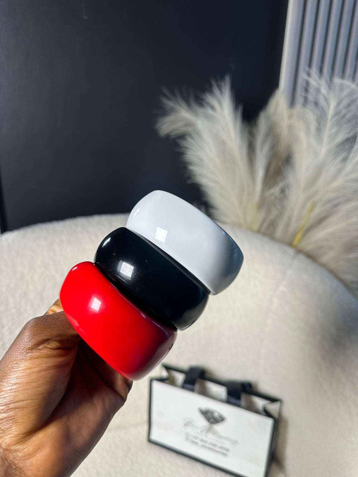 3-Piece Classic Resin Bangle Set