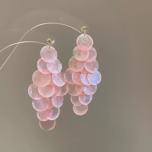 Ruby chic drop earrings