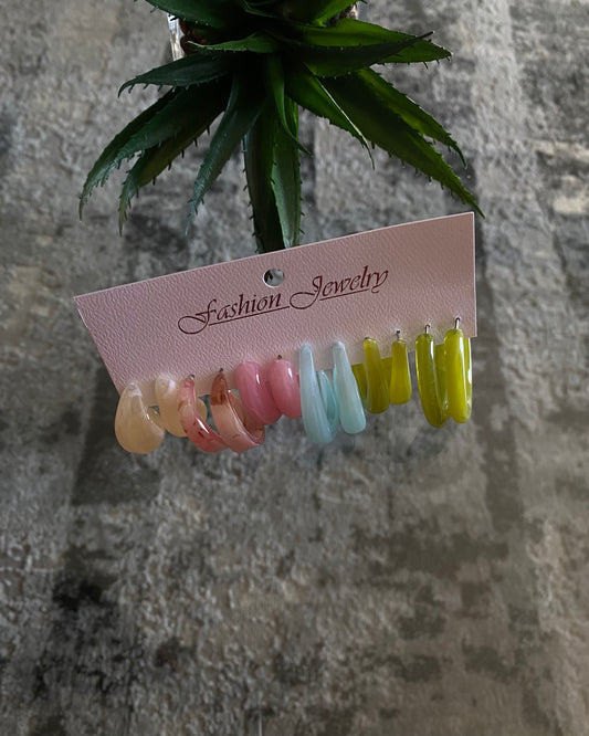 Santorini Sun Earrings Set