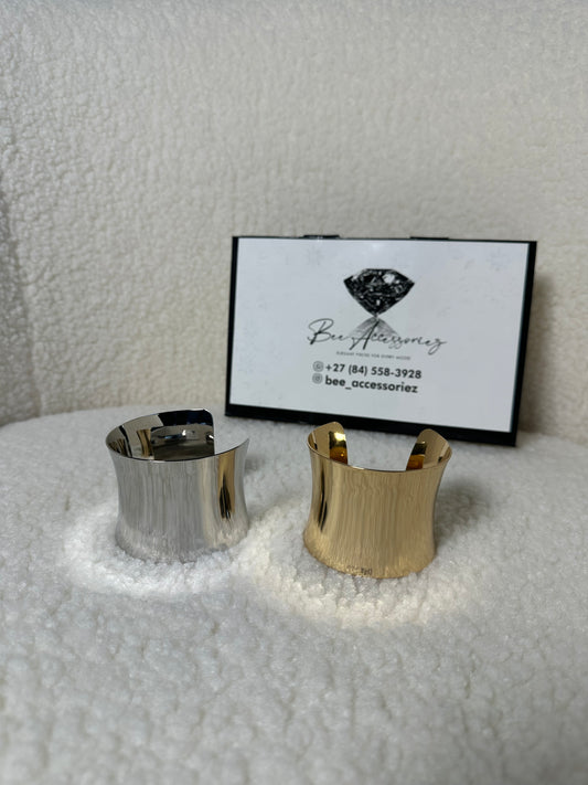Sculpted Wide Cuff Bracelet