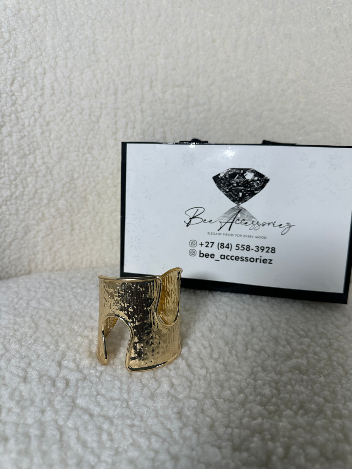 Hammered Cut-Out Cuff Bracelet
