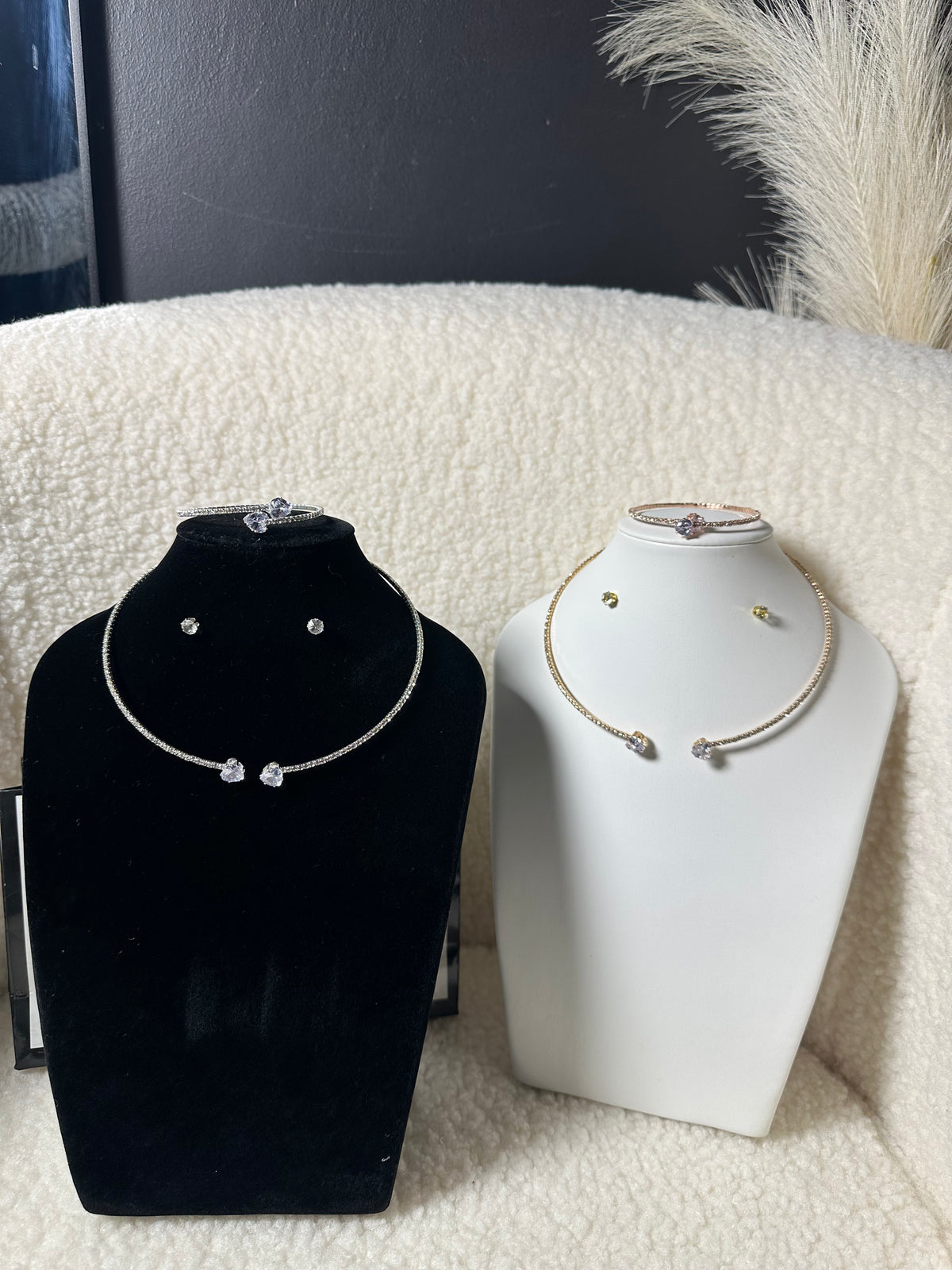 Crystal Open Collar Jewelry Set