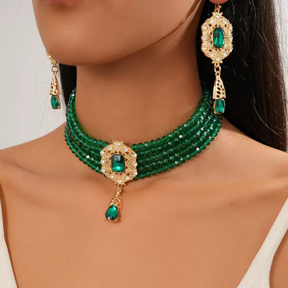 Honey Heart Necklace set