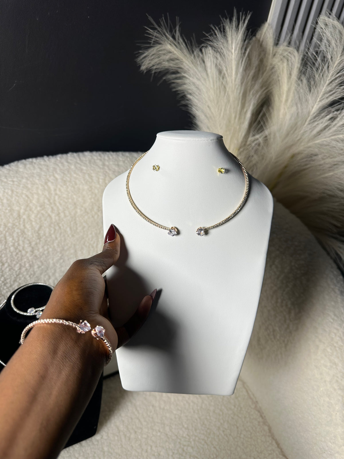 Crystal Open Collar Jewelry Set