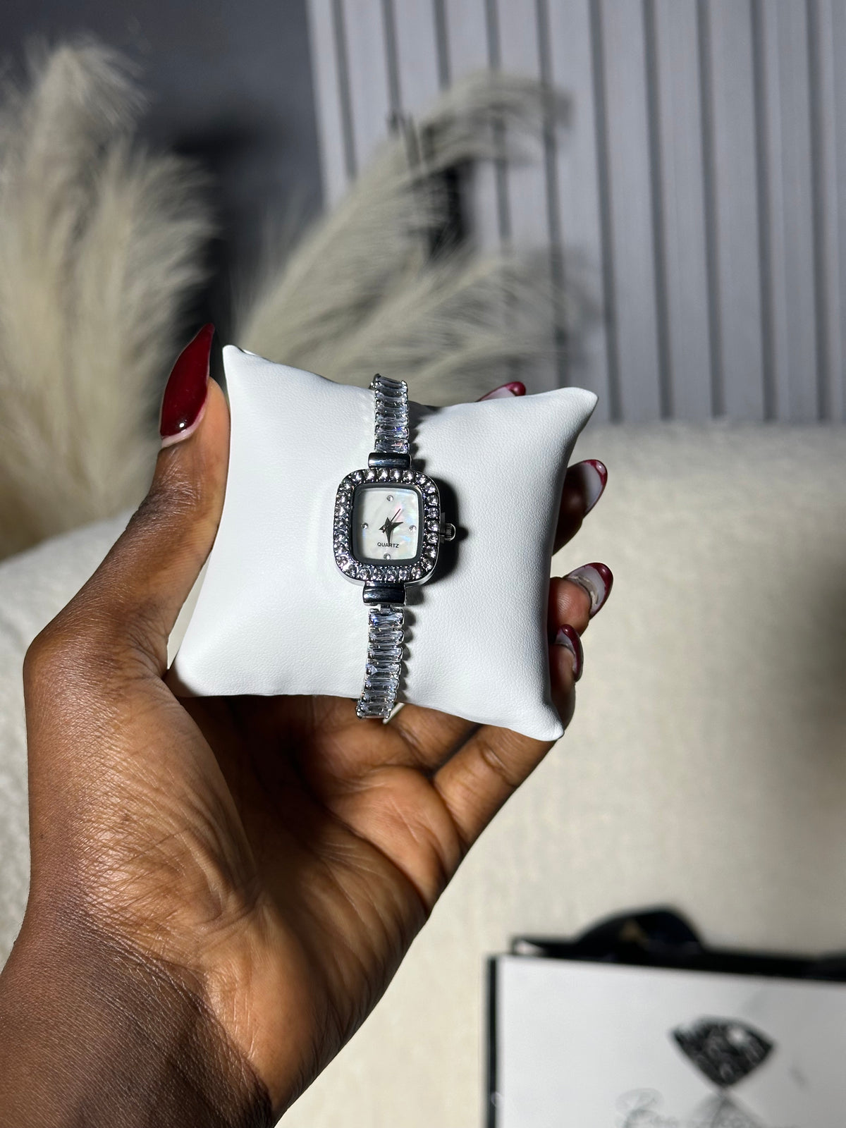 Crystal Square Face Watch
