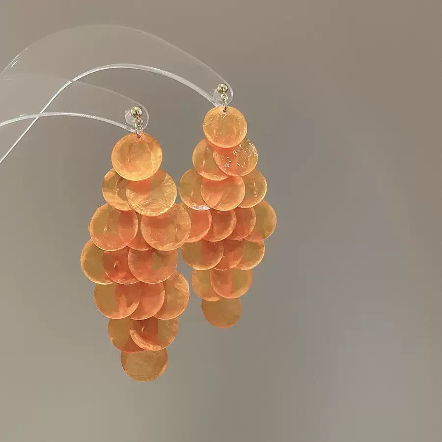 Ruby chic drop earrings