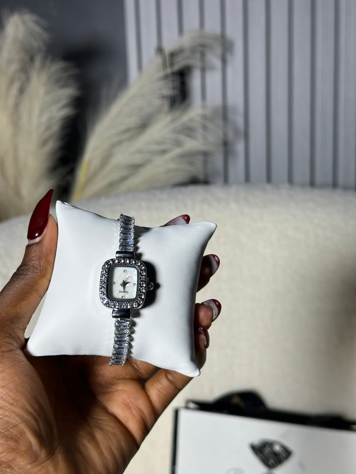 Crystal Square Face Watch
