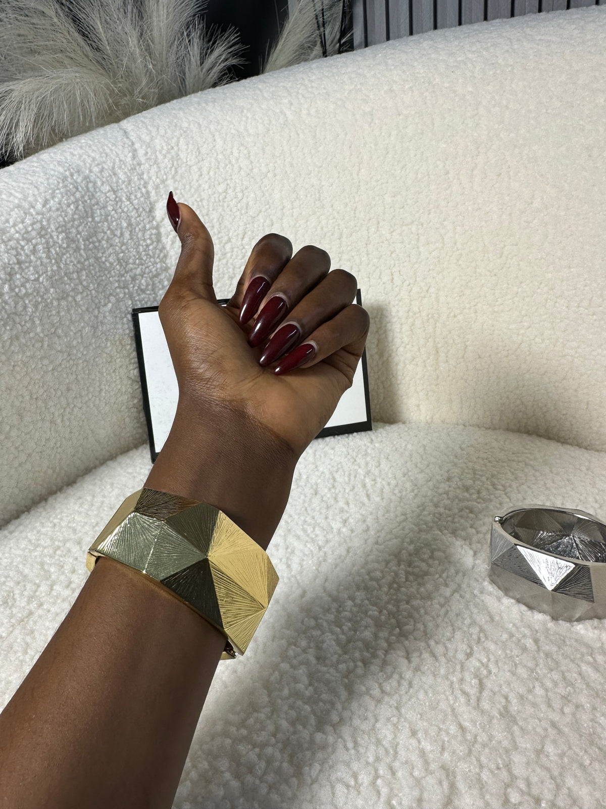 Geometric Statement Bangle